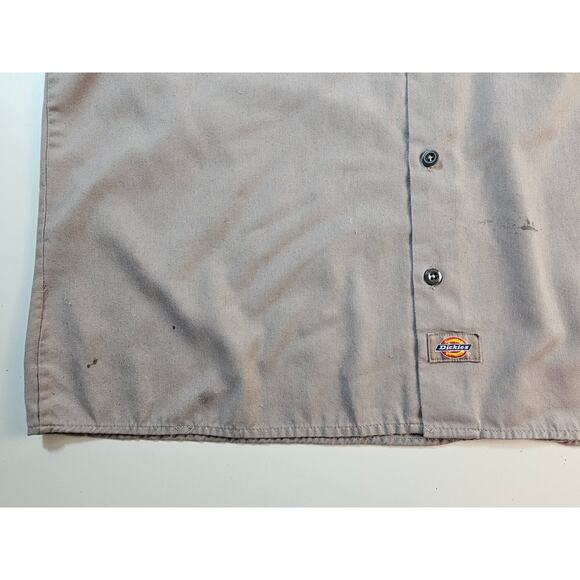 Dickies Gray and Tan Casual Button Down Shirts - Picture 4 of 7